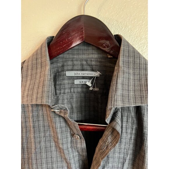 John Varvatos Long Sleeve Button Up Shirt - Size‎ 15.5 - Picture 2 of 4
